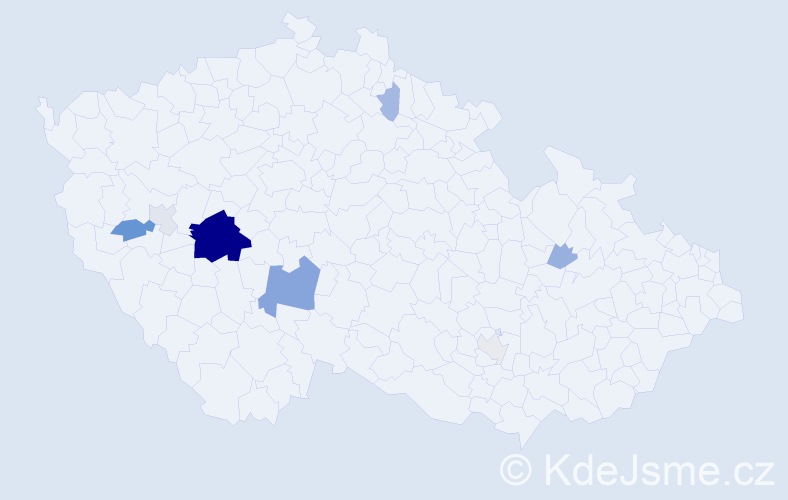Příjmení: 'Serynek', počet výskytů 26 v celé ČR