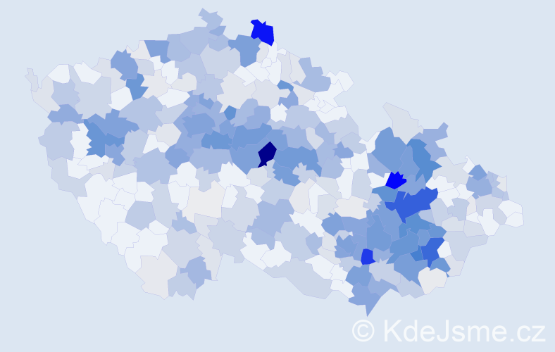 Příjmení: 'Vojáčková', počet výskytů 1486 v celé ČR