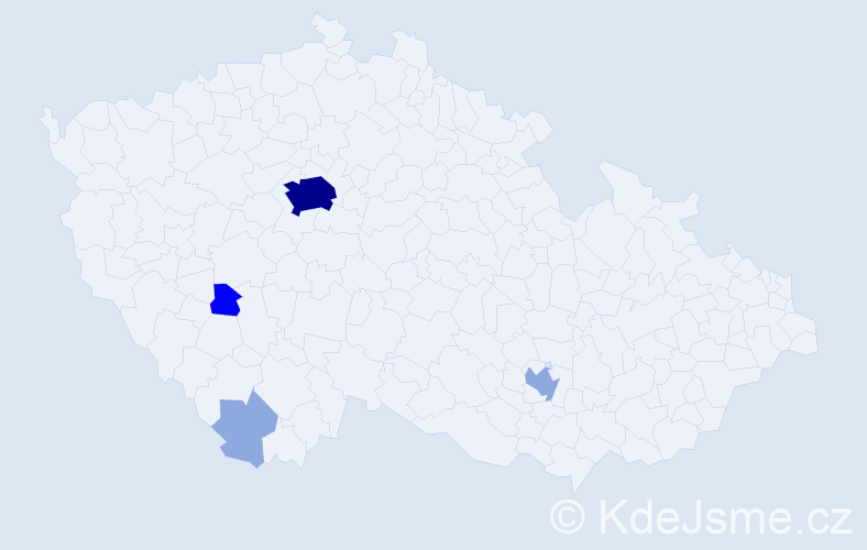 Příjmení: 'Mykhaylyk', počet výskytů 14 v celé ČR
