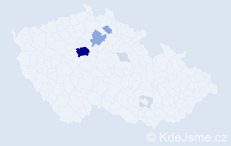 Příjmení: 'Teterya', počet výskytů 27 v celé ČR
