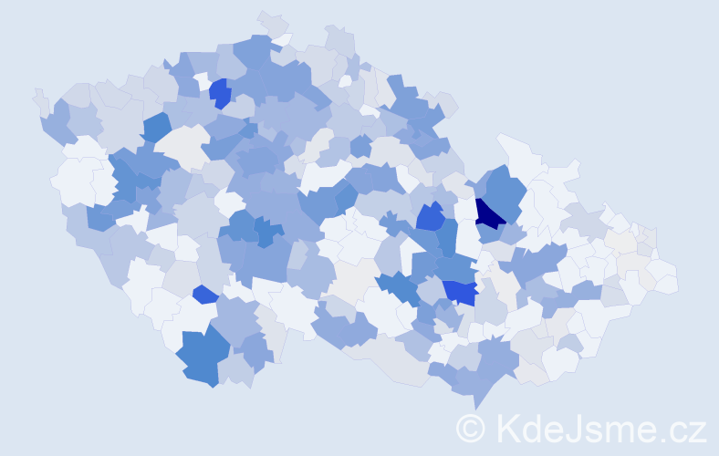 Příjmení: 'Šváb', počet výskytů 1286 v celé ČR