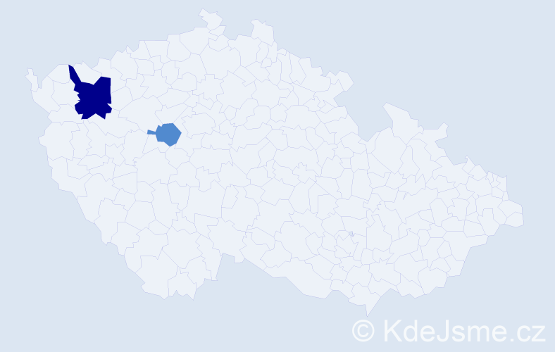 Příjmení: 'Kondelčíková', počet výskytů 4 v celé ČR