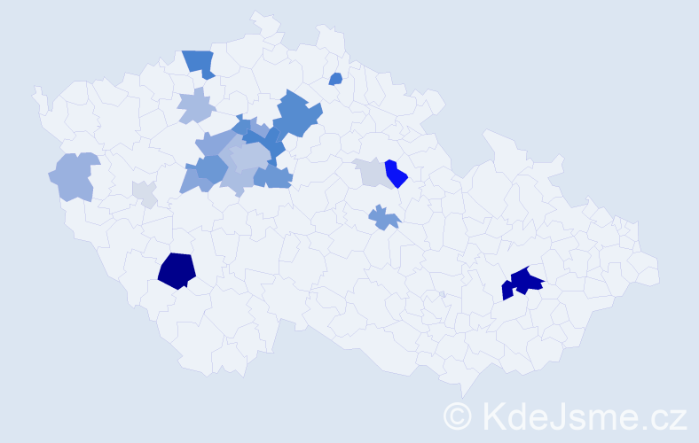 Příjmení: 'Landsinger', počet výskytů 72 v celé ČR