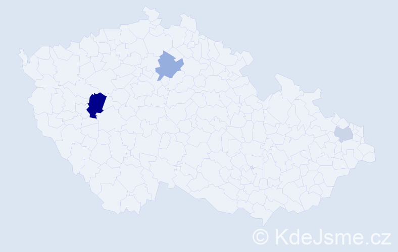 Příjmení: 'Filus', počet výskytů 5 v celé ČR