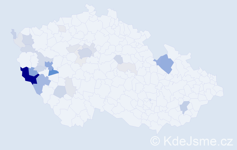 Příjmení: 'Pelnářová', počet výskytů 113 v celé ČR