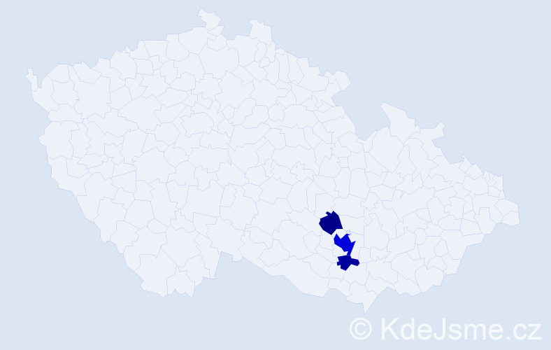 Příjmení: 'Egerlová', počet výskytů 9 v celé ČR