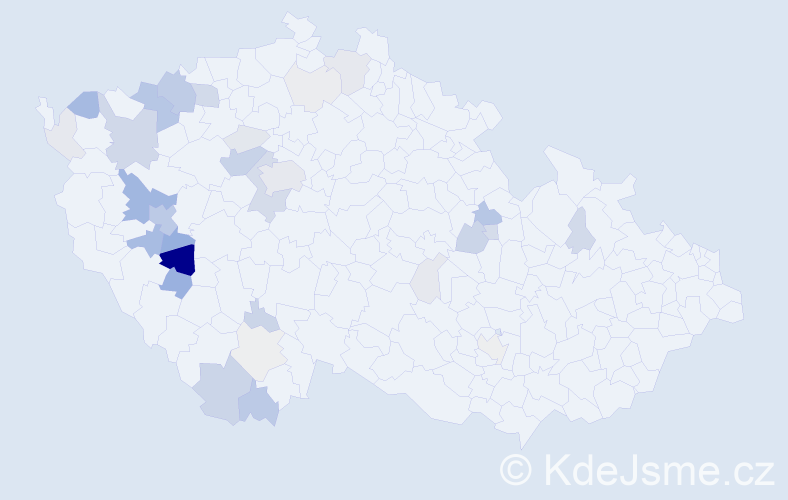 Příjmení: 'Marešková', počet výskytů 111 v celé ČR