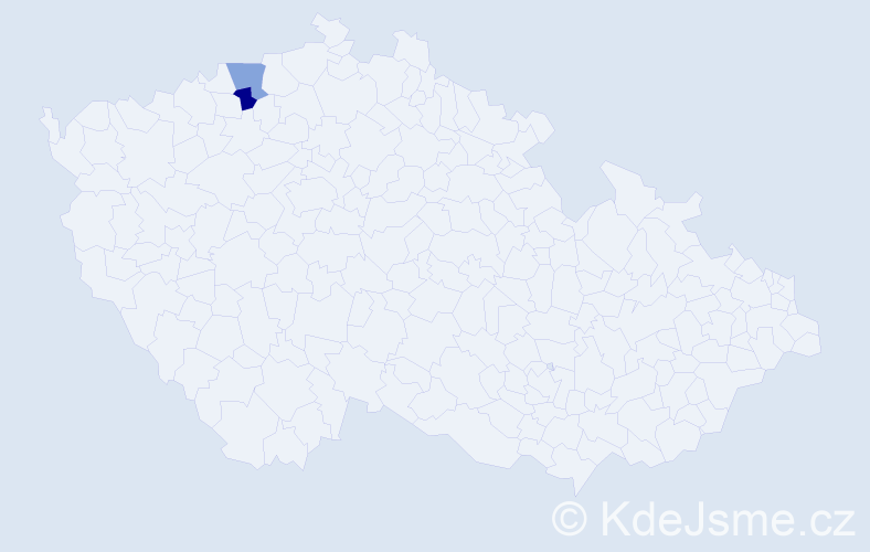 Příjmení: 'Kriemerová', počet výskytů 2 v celé ČR
