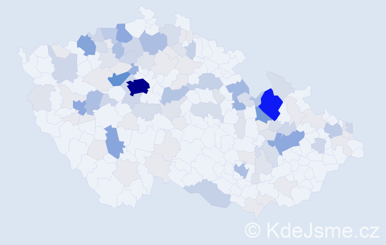 Příjmení: 'Reichl', počet výskytů 418 v celé ČR