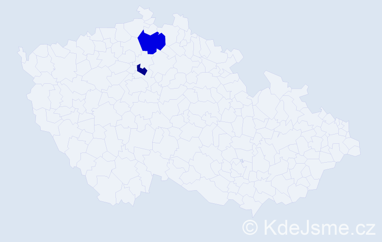 Příjmení: 'Kožániová', počet výskytů 3 v celé ČR