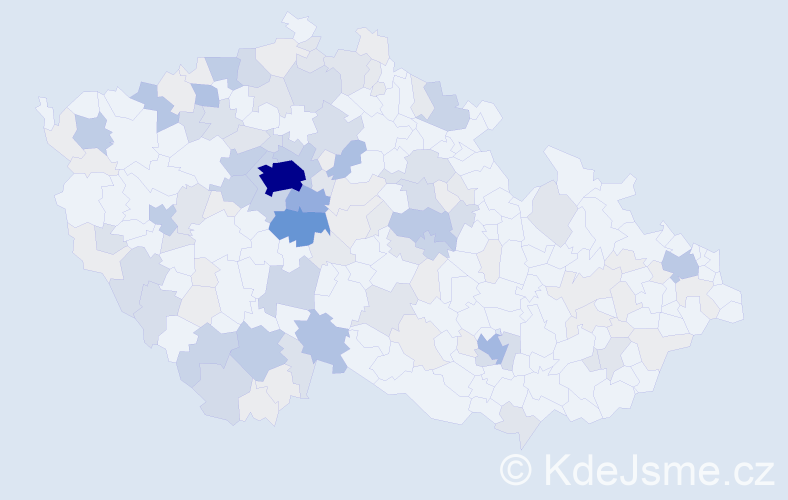 Příjmení: 'Podroužková', počet výskytů 515 v celé ČR