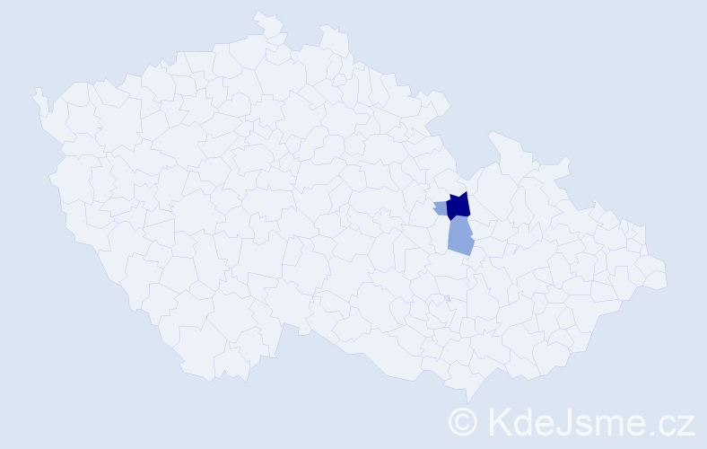 Příjmení: 'Stasiowská', počet výskytů 12 v celé ČR