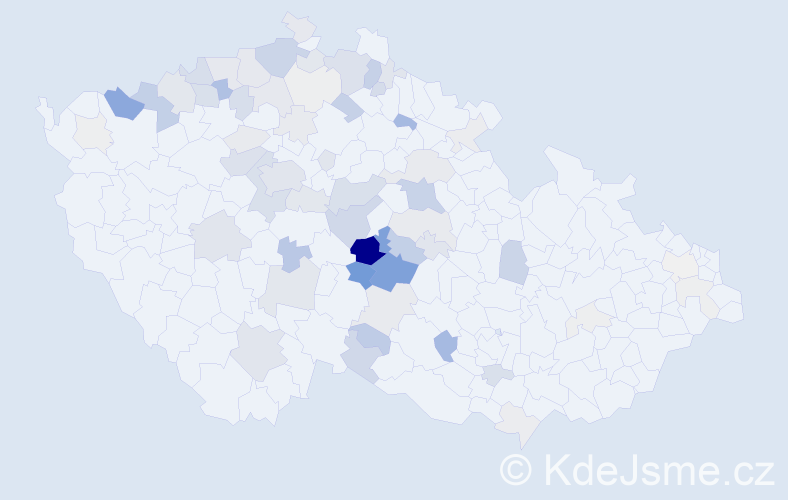 Příjmení: 'Choutka', počet výskytů 239 v celé ČR