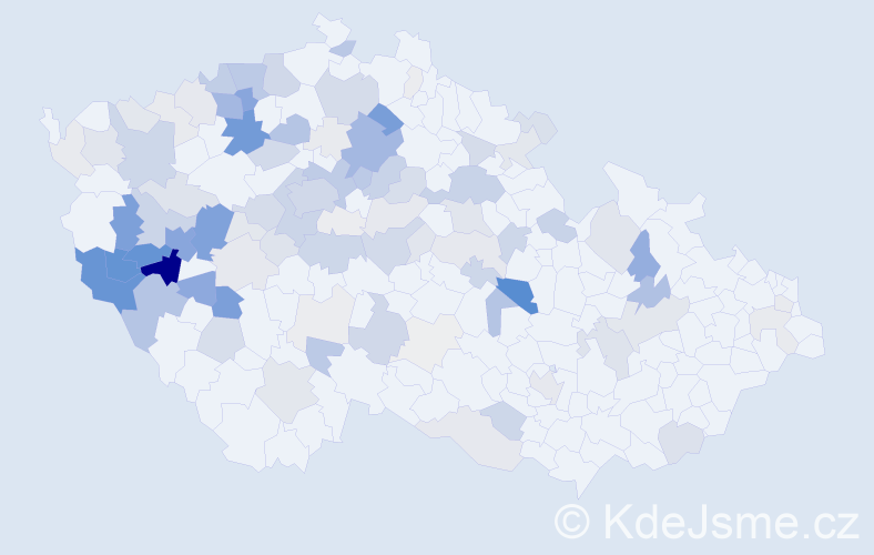 Příjmení: 'Kastner', počet výskytů 466 v celé ČR