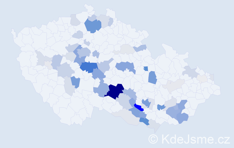 Příjmení: 'Bumbálková', počet výskytů 201 v celé ČR