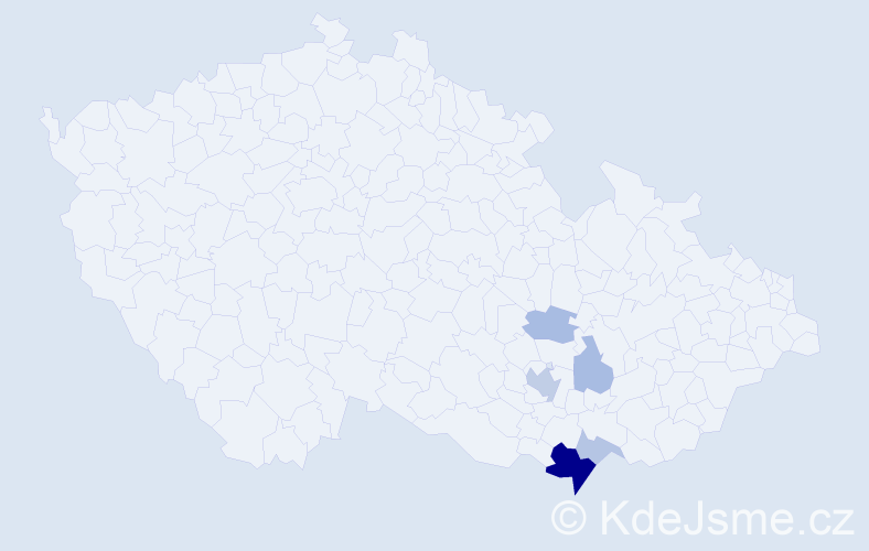 Příjmení: 'Barančic', počet výskytů 14 v celé ČR