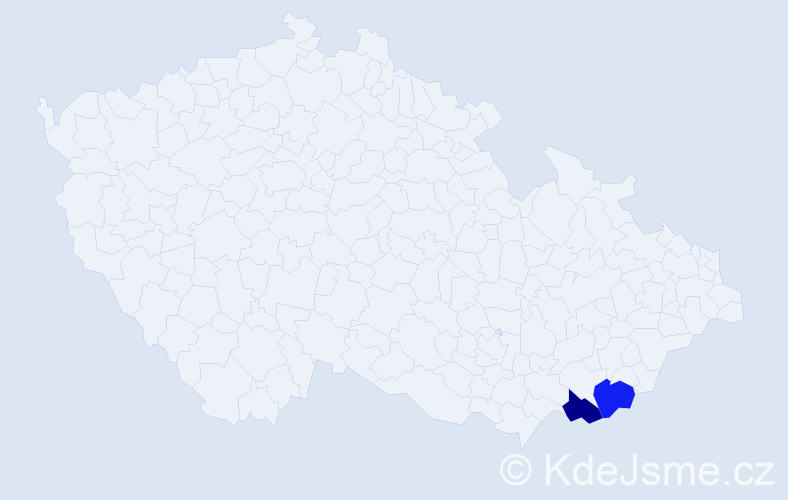 Příjmení: 'Rešiliánová', počet výskytů 2 v celé ČR