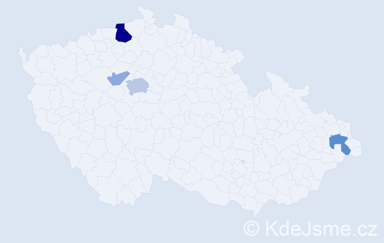 Příjmení: 'Schaynová', počet výskytů 12 v celé ČR