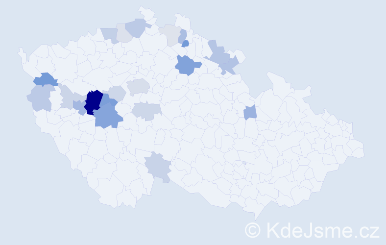 Příjmení: 'Vainerová', počet výskytů 56 v celé ČR