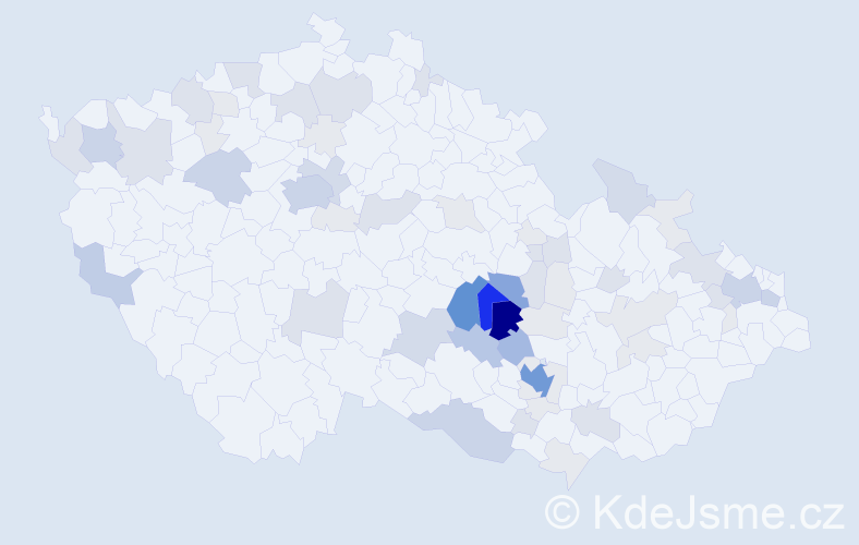 Příjmení: 'Tulis', počet výskytů 240 v celé ČR