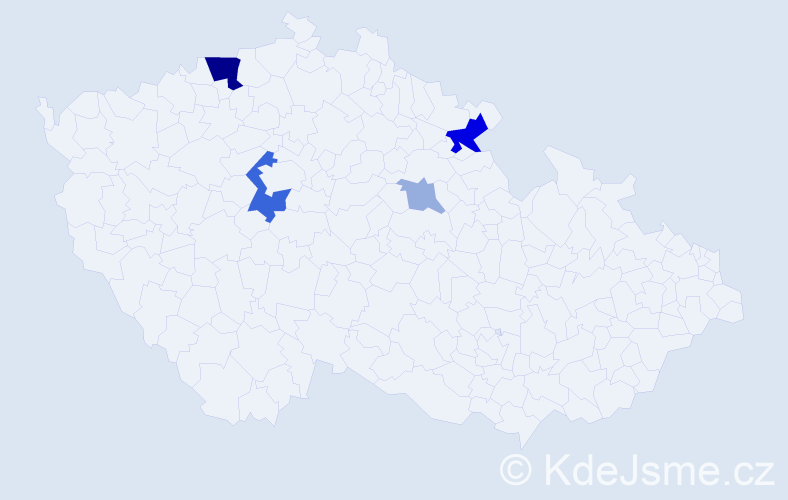 Příjmení: 'Mitterwald', počet výskytů 12 v celé ČR
