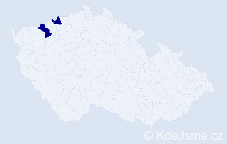 Příjmení: 'Fernyáková', počet výskytů 2 v celé ČR