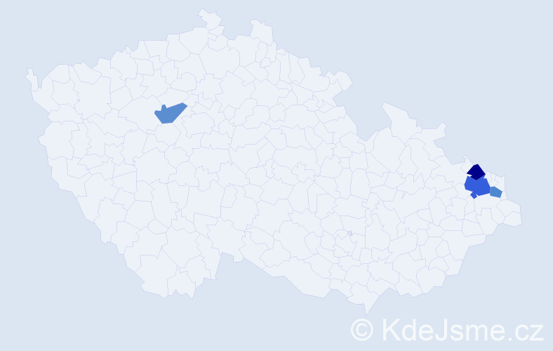 Příjmení: 'Scharbert', počet výskytů 6 v celé ČR