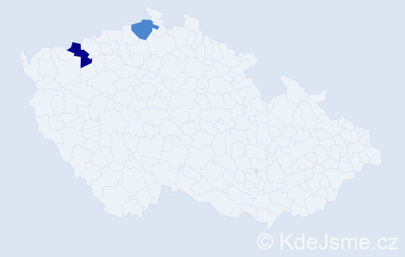 Příjmení: 'Syma', počet výskytů 4 v celé ČR