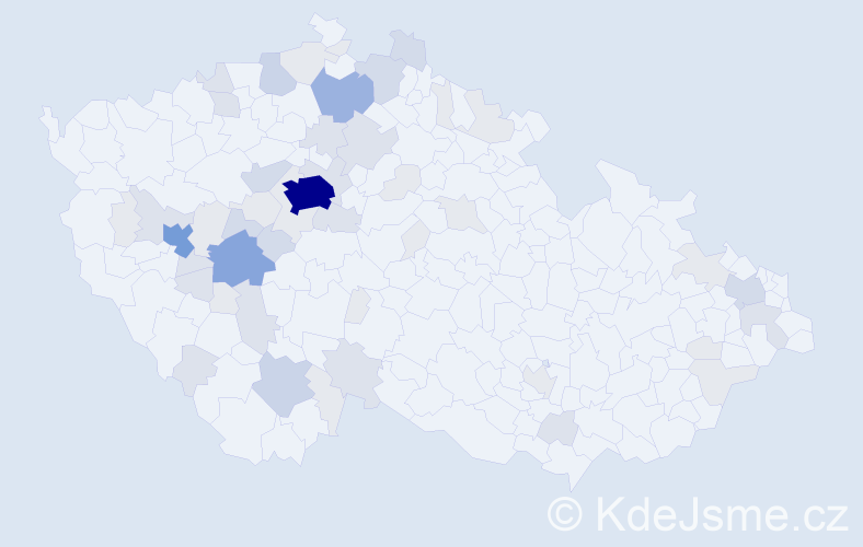 Příjmení: 'Kotrbatá', počet výskytů 161 v celé ČR