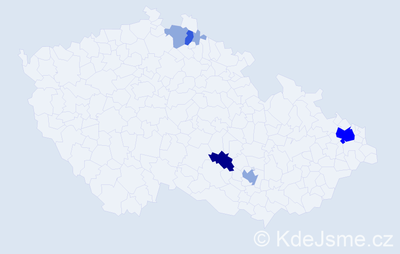 Příjmení: 'Pavlidis', počet výskytů 15 v celé ČR