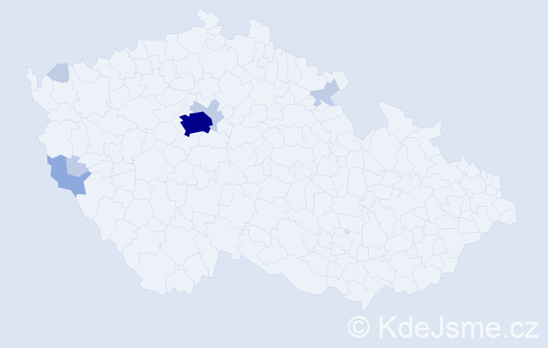 Příjmení: 'Bautzová', počet výskytů 16 v celé ČR