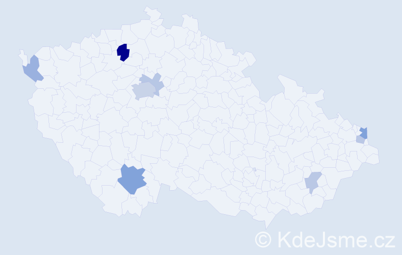 Příjmení: 'Reitz', počet výskytů 18 v celé ČR