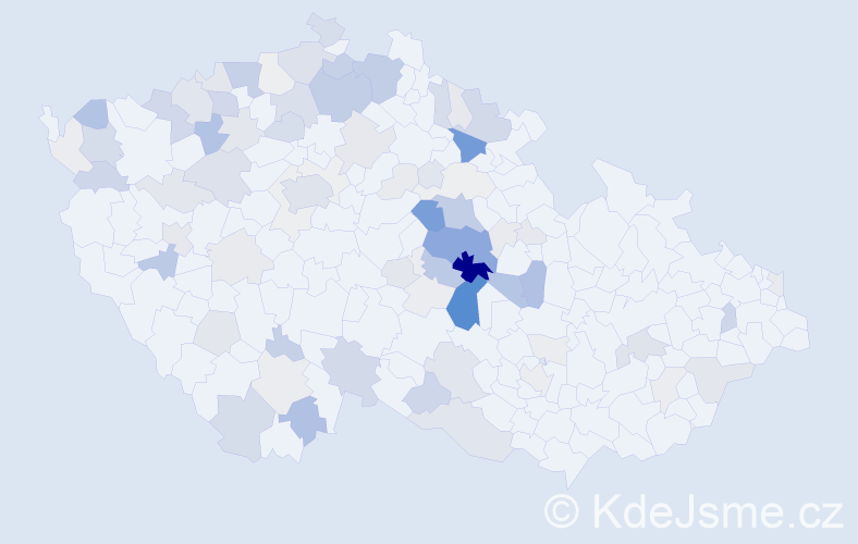 Příjmení: 'Odvárka', počet výskytů 391 v celé ČR