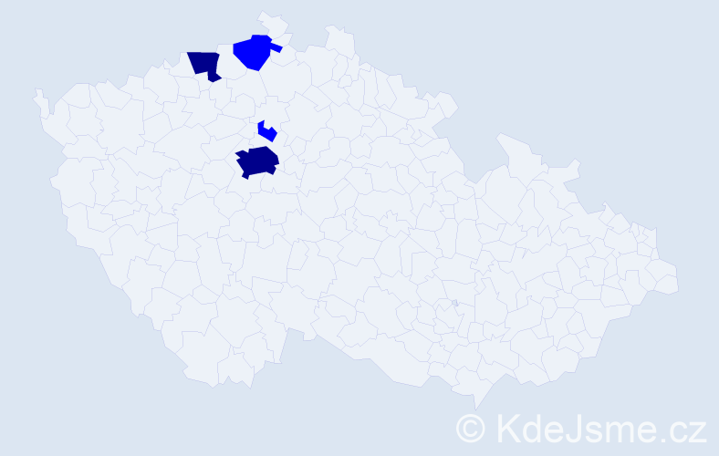 Příjmení: 'Urbanides', počet výskytů 6 v celé ČR
