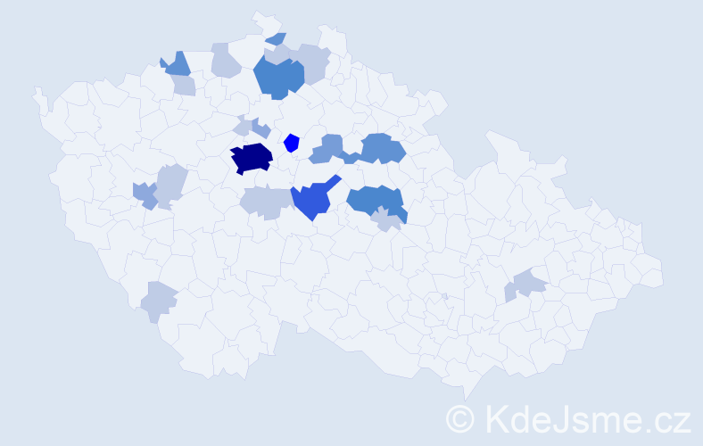 Příjmení: 'Sajfrt', počet výskytů 63 v celé ČR