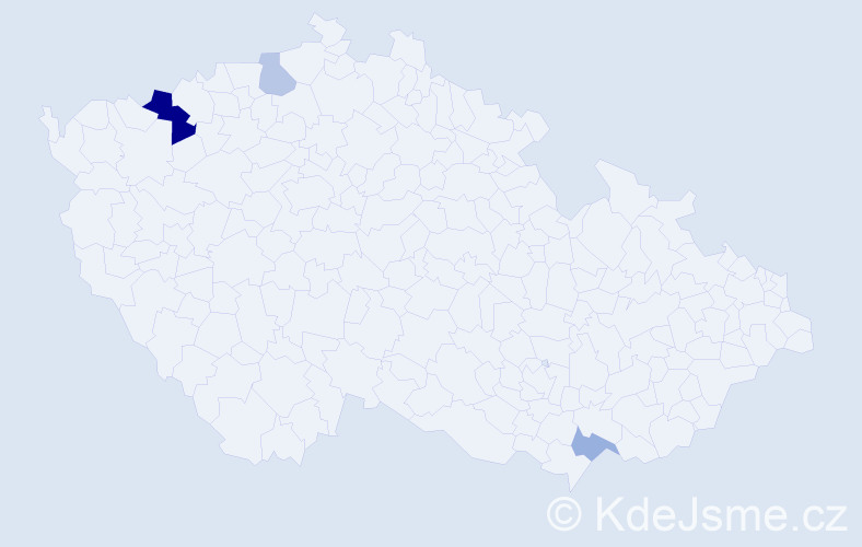 Příjmení: 'Jüstlová', počet výskytů 6 v celé ČR