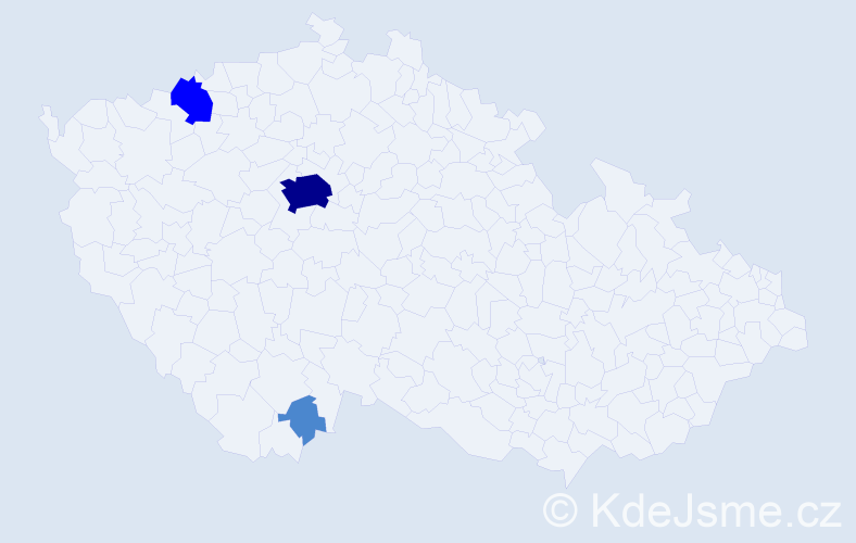 Příjmení: 'Kolesnik', počet výskytů 6 v celé ČR