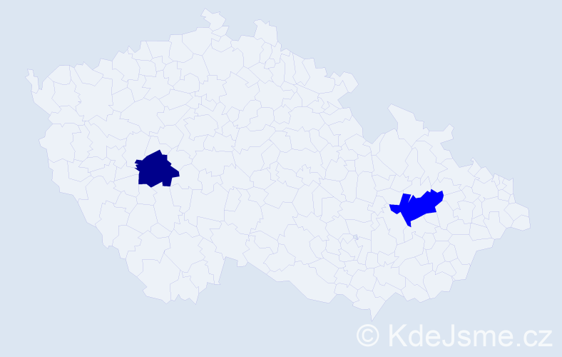 Příjmení: 'Stawarzová', počet výskytů 3 v celé ČR