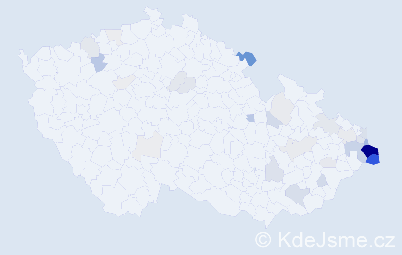 Příjmení: 'Stryjová', počet výskytů 119 v celé ČR