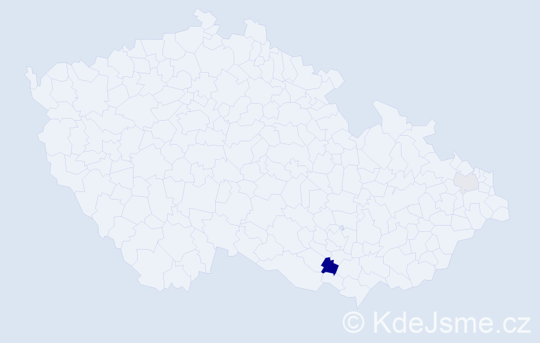 Příjmení: 'Maidhof', počet výskytů 4 v celé ČR