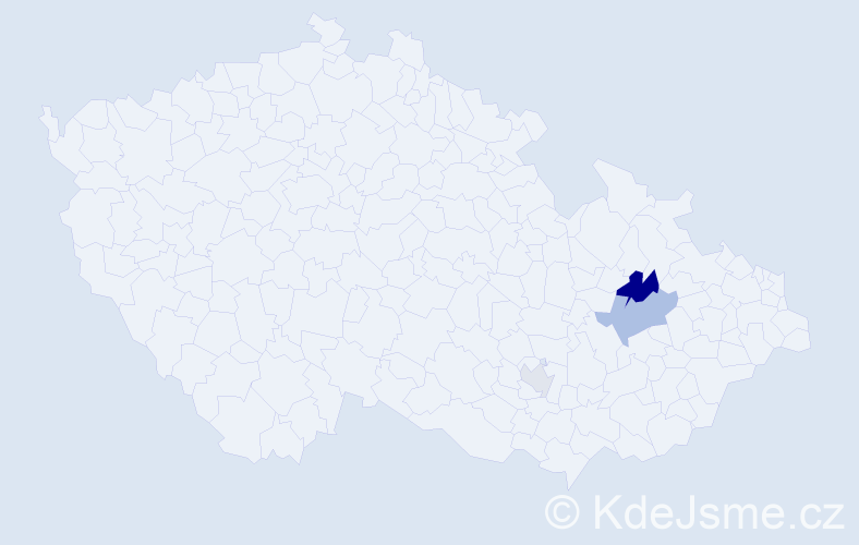 Příjmení: 'Harnay', počet výskytů 6 v celé ČR