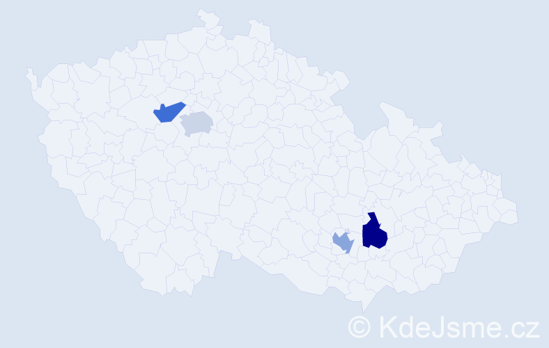 Příjmení: 'Tretiakov', počet výskytů 4 v celé ČR