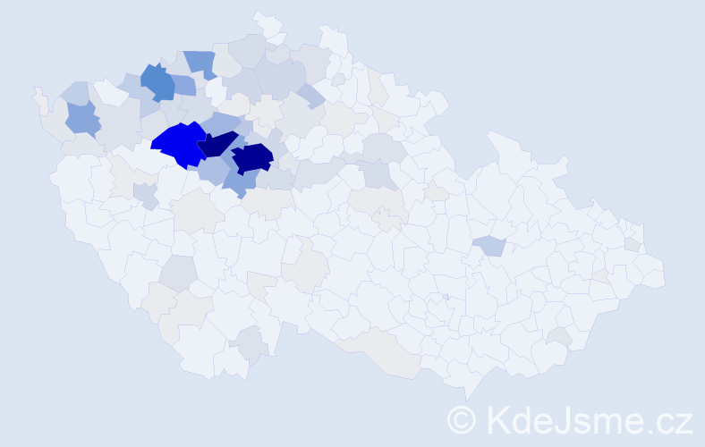 Příjmení: 'Hamouzová', počet výskytů 473 v celé ČR