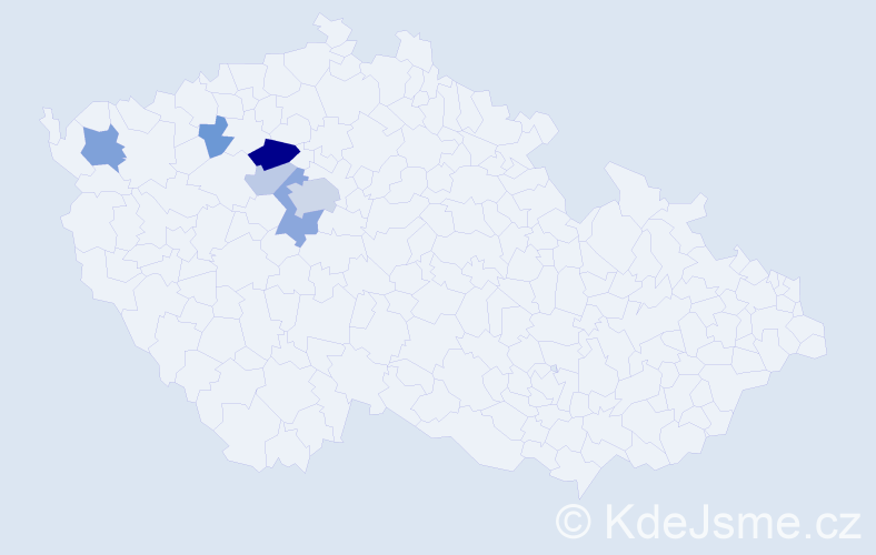 Příjmení: 'Dőrflerová', počet výskytů 15 v celé ČR
