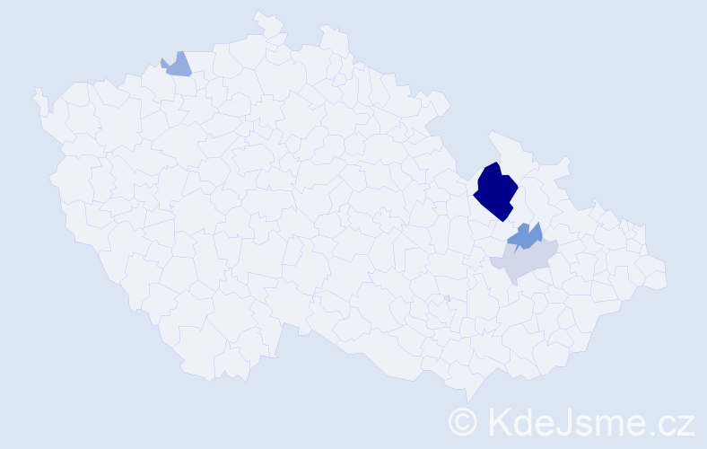 Příjmení: 'Partischová', počet výskytů 12 v celé ČR
