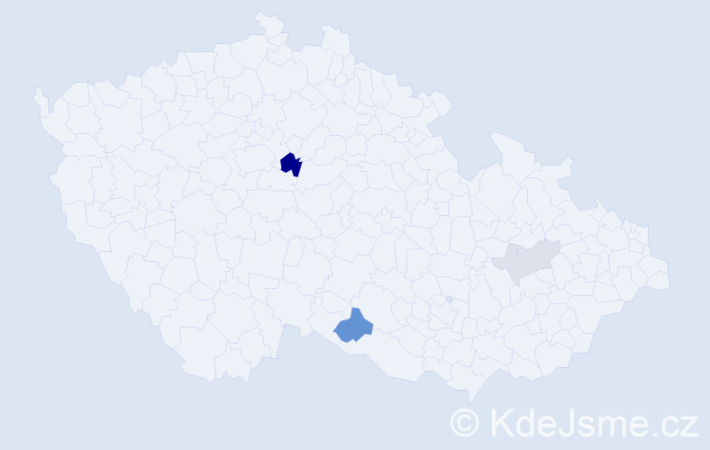 Příjmení: 'Kundrum', počet výskytů 14 v celé ČR