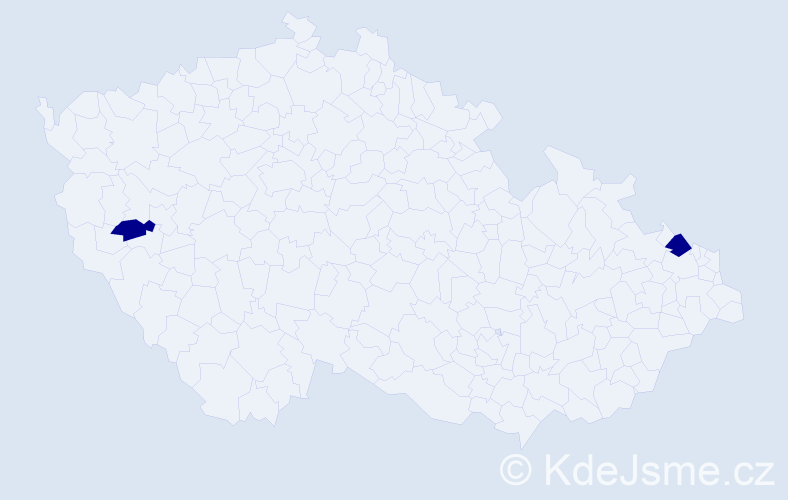 Příjmení: 'Gamec', počet výskytů 4 v celé ČR
