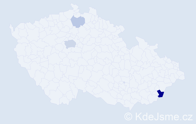 Příjmení: 'Chromáček', počet výskytů 10 v celé ČR
