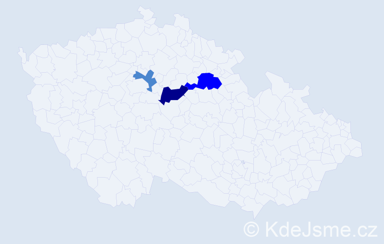 Příjmení: 'Sináková', počet výskytů 6 v celé ČR