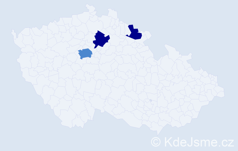 Příjmení: 'Sagasser', počet výskytů 12 v celé ČR